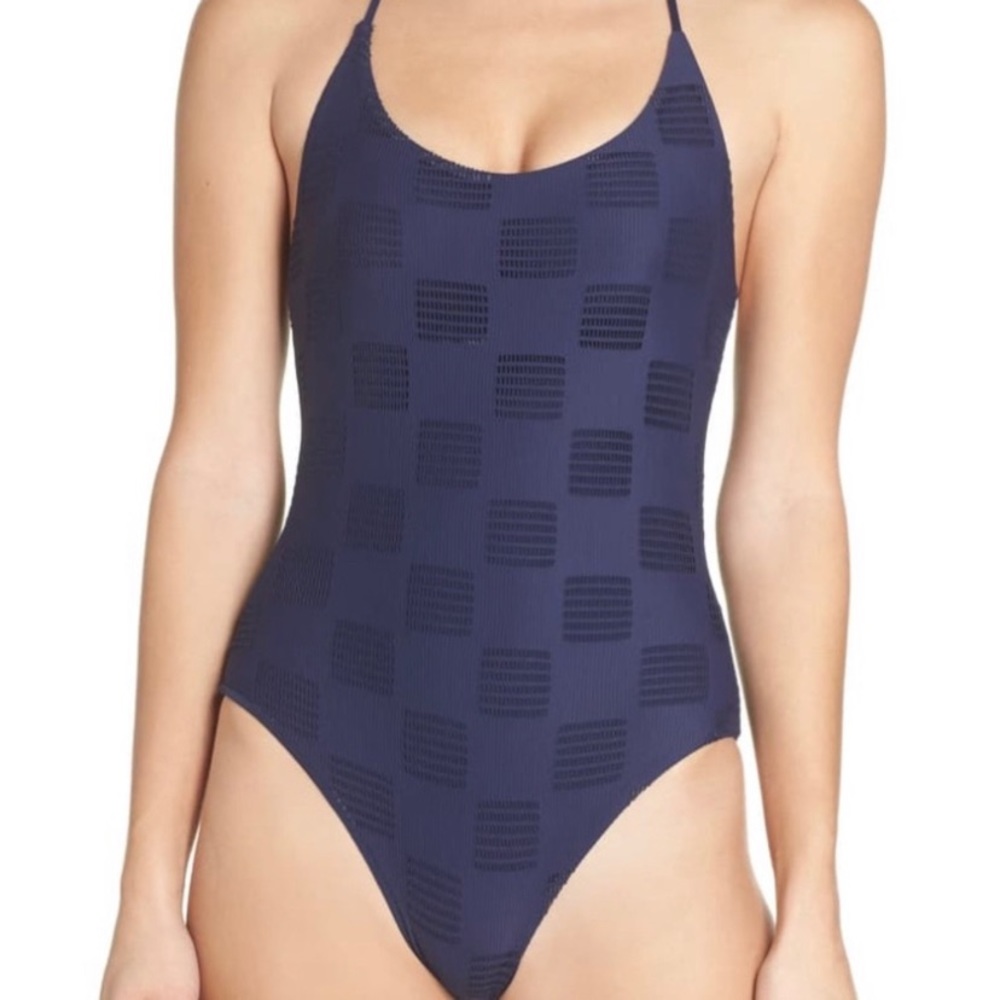 ONIA GINNY Textured One-Piece Swimsuit